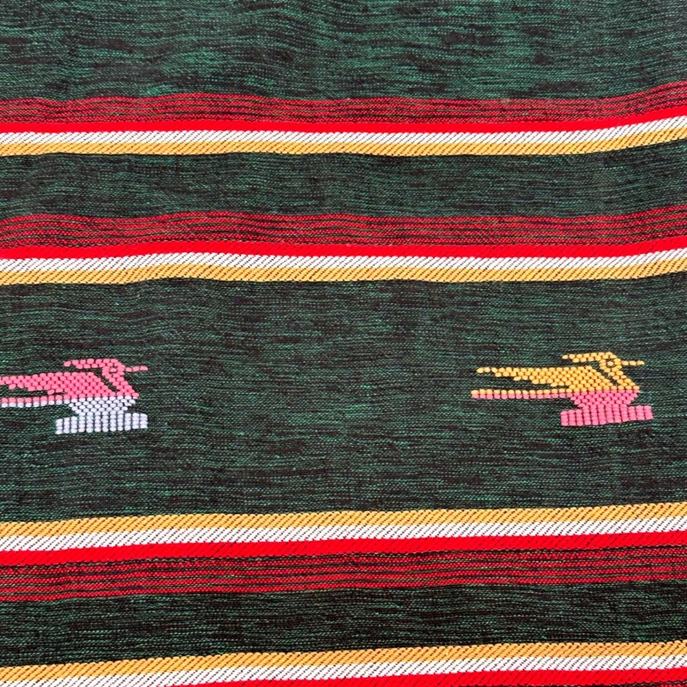 98"x49"  Chimayo Thunderbird Arrows Geometric Embroidered Stitch Sheet‎ Curtain - Picture 12 of 12